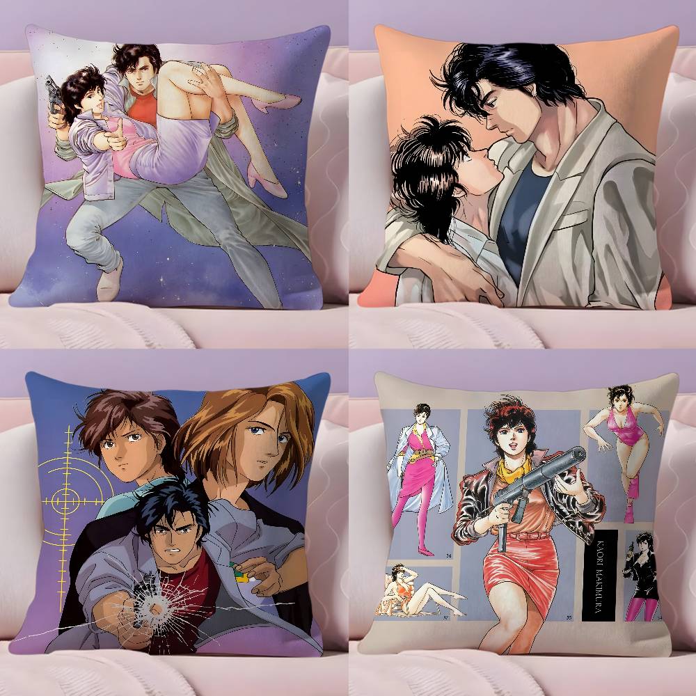 Home Textiles Inc - C-city hunter P-PRIVATE EYES Pillow Case
