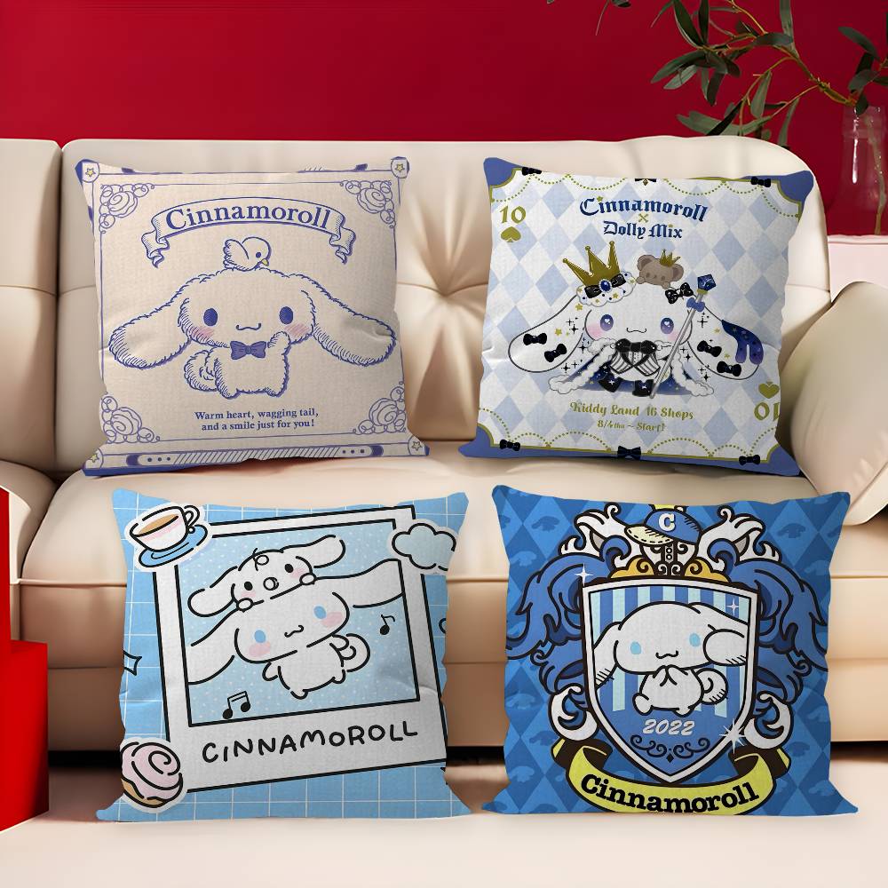 Home Textiles Inc - Cartoon C-Cinnamoroll Cushion Cover Inches Farmhouse