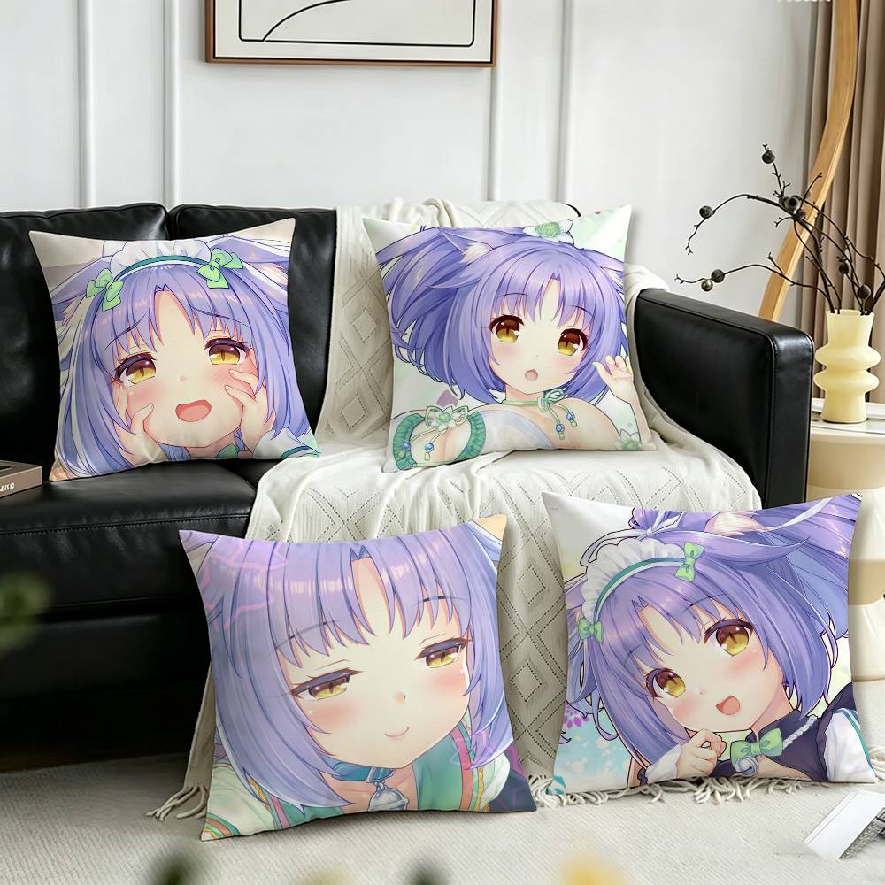 Home Textiles Inc - C-Cinnamon NEKOPARA Pillow Case Pattern Printed