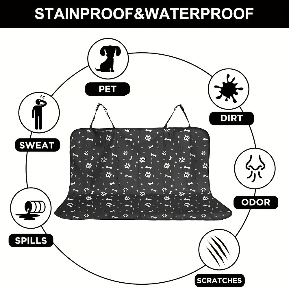 1pc Black Waterproof Pet Car S - Mattress Protector Waterproof review and price