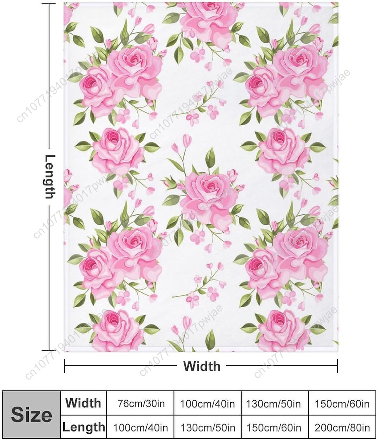 Pink Flower Throw Blanket Flor - Home Of Textiles review and price