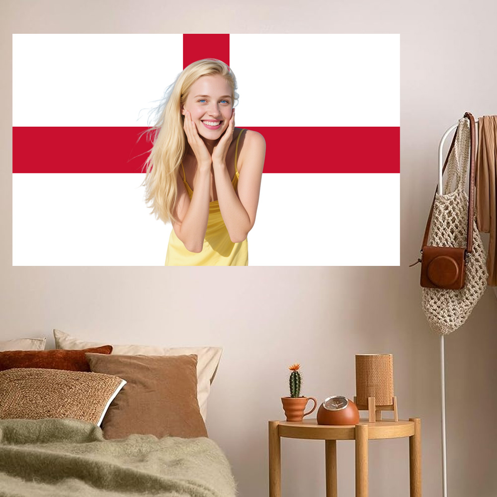 1pc 2D FLAT Personalize Englan - Home Of Textiles review and price