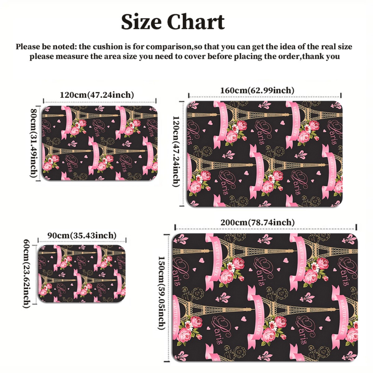 Paris Eiffel Tower Rose Pink C - Home Textiles Paris review and price