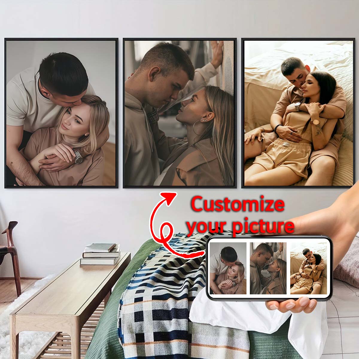 Triptych - 2D custom photo woo - Home Of Textiles review and price