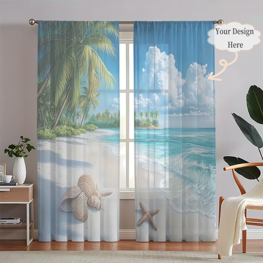 Custom 2D Flat 2pcs Sheer Curt - Home Of Textiles review and price