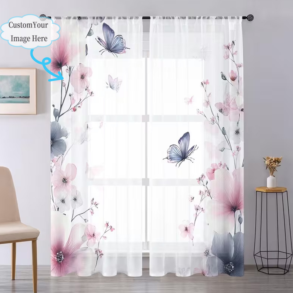 Custom 2D Flat 2pcs Sheer Curt - Home Of Textiles review and price