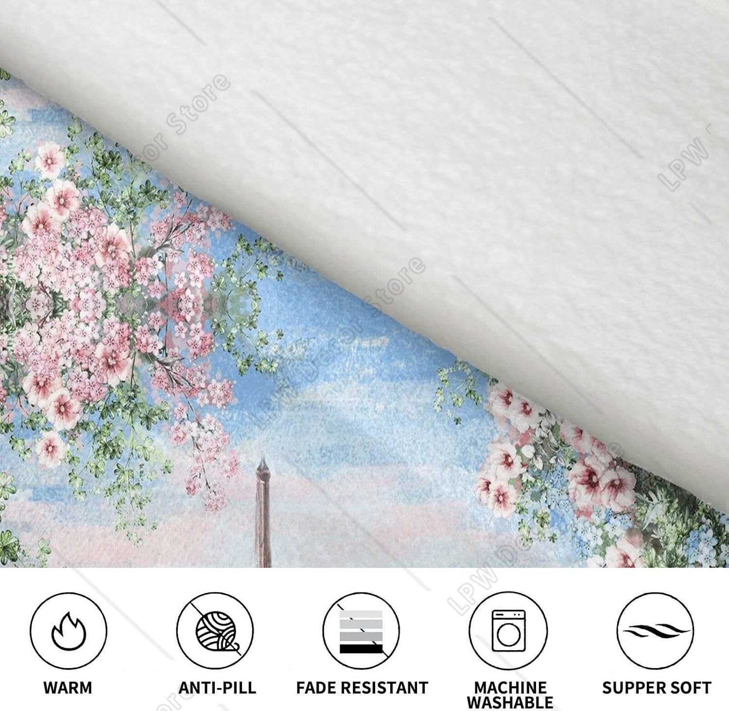 Tower Paris Print Blanket Hood - Home Textiles Paris review and price