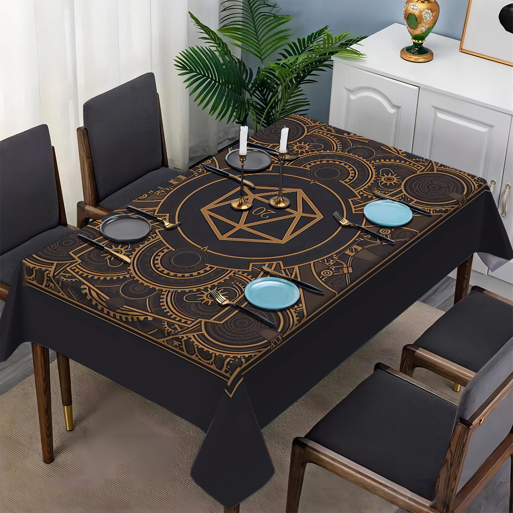 Steampunk Black Golden Gear Pa - Home Of Textiles review and price