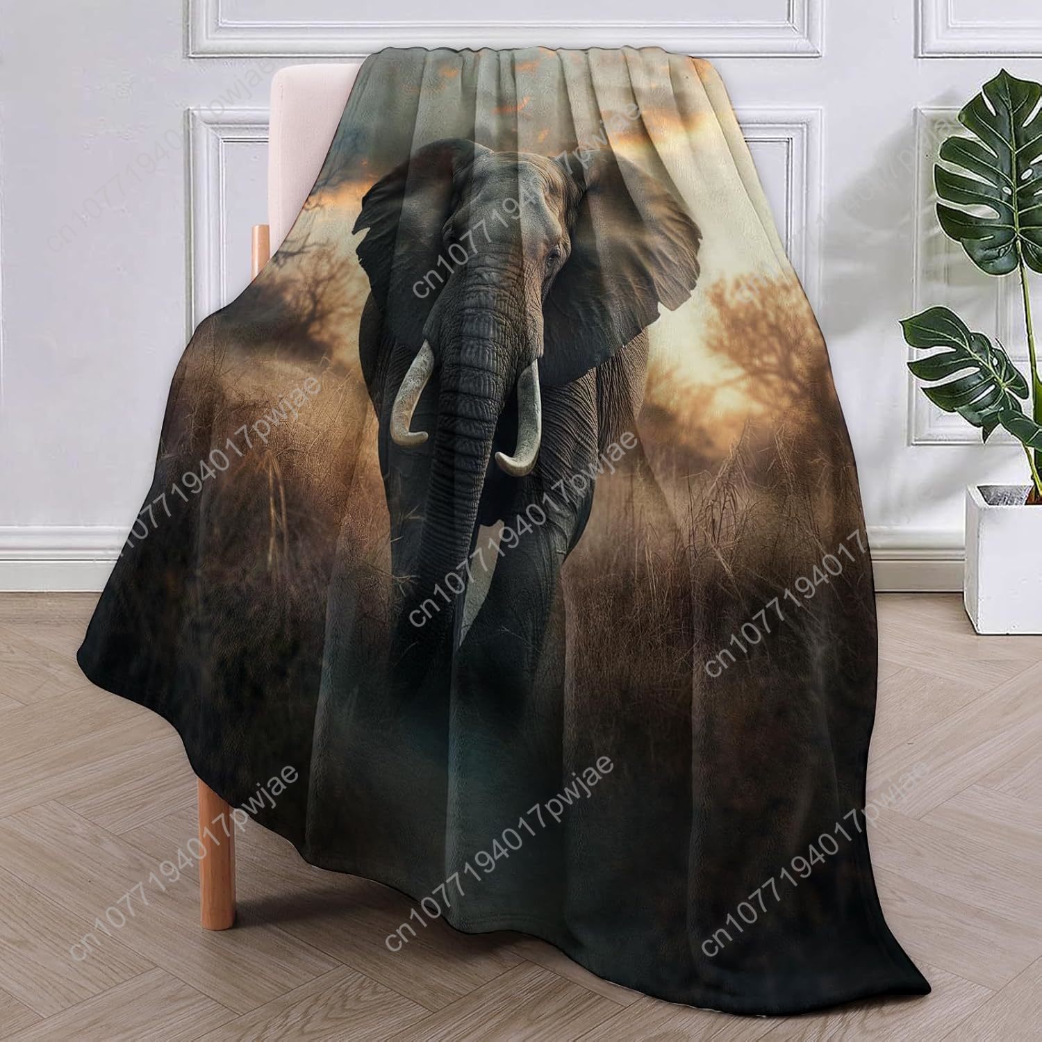 Elephant Fleece Blanket, Reali - Home Of Textiles review and price