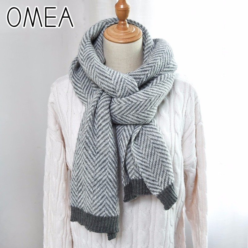 OMEA 2019 Cashmere Scarf Winte - Wool Blanket Herringbone review and price